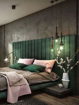 yeşil yatak odası dekoru-01